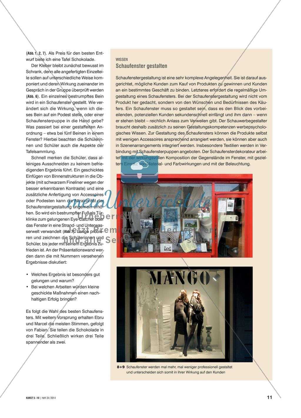 Schaufenster wirkungsvoll gestalten - Sich Bildkompositionen annähern durch Arrangieren vorgegebener Bildelemente Preview 4