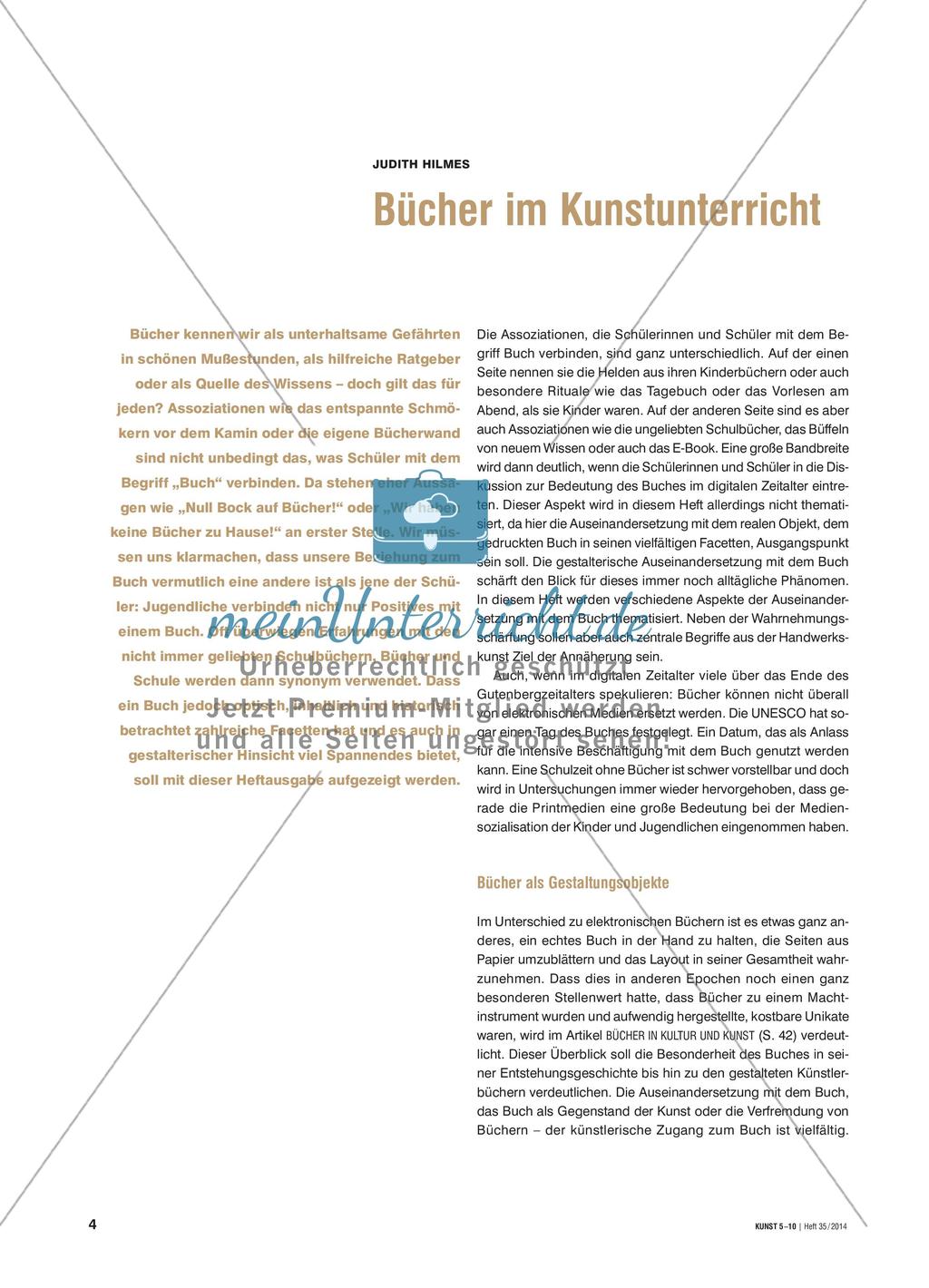Bücher im Kunstunterricht Preview 1