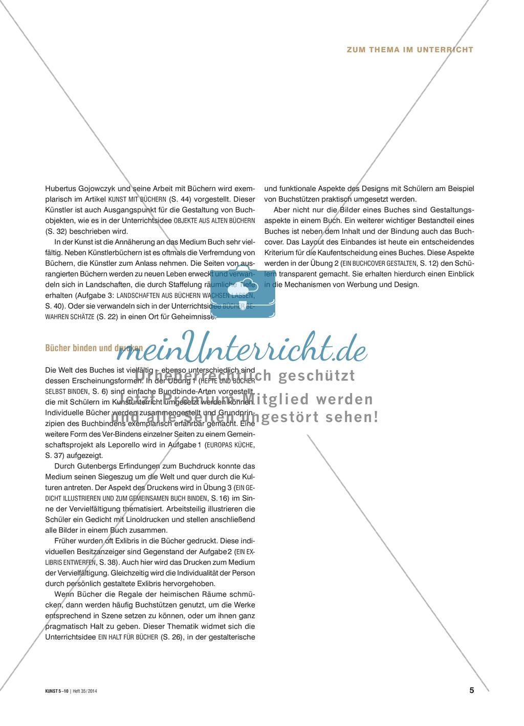 Bücher im Kunstunterricht Preview 2