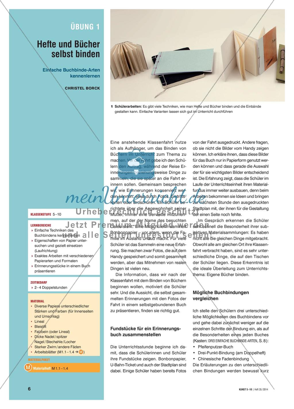Hefte und Bücher selbst binden Preview 1