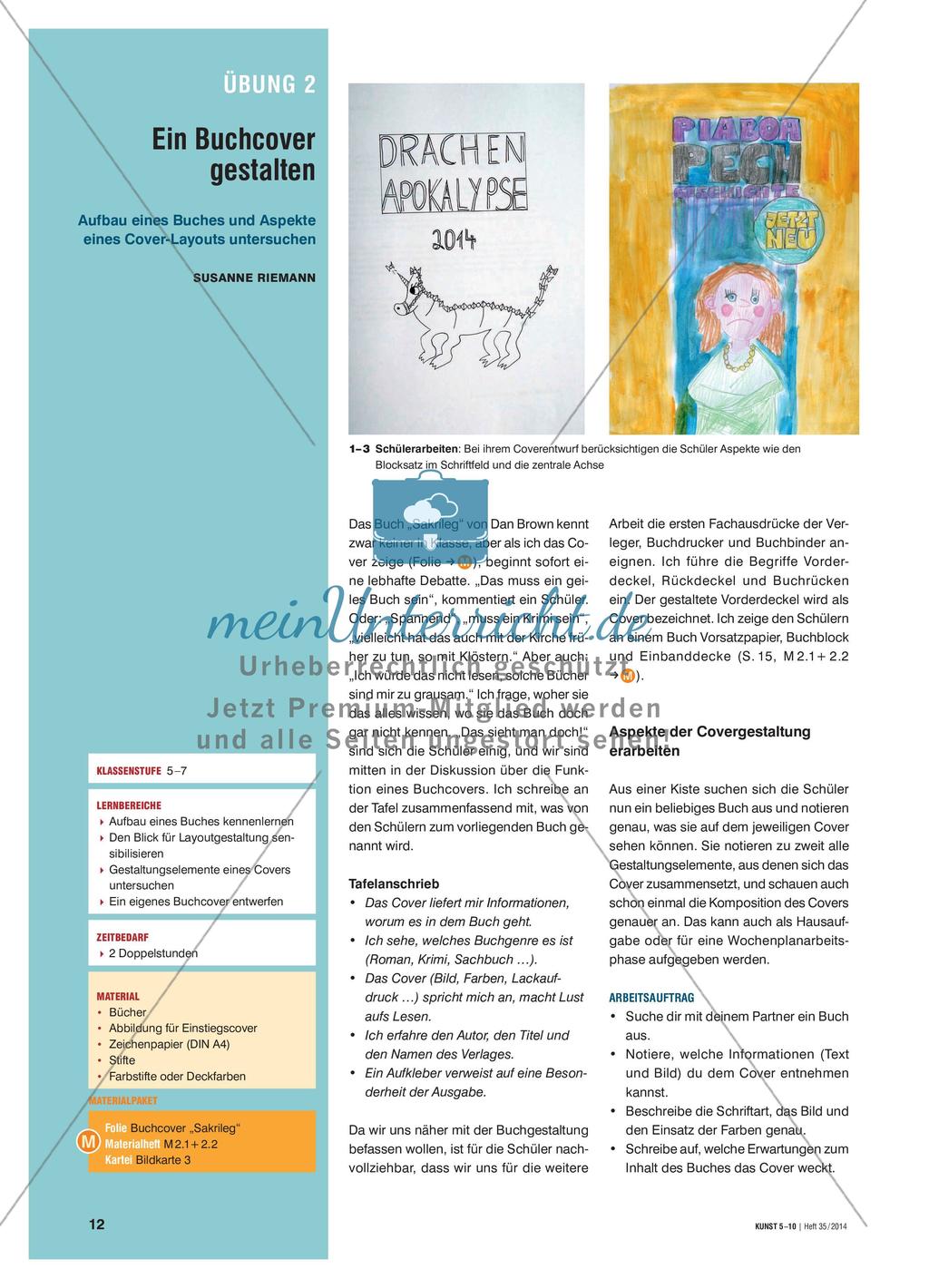 Ein Buchcover gestalten Preview 1