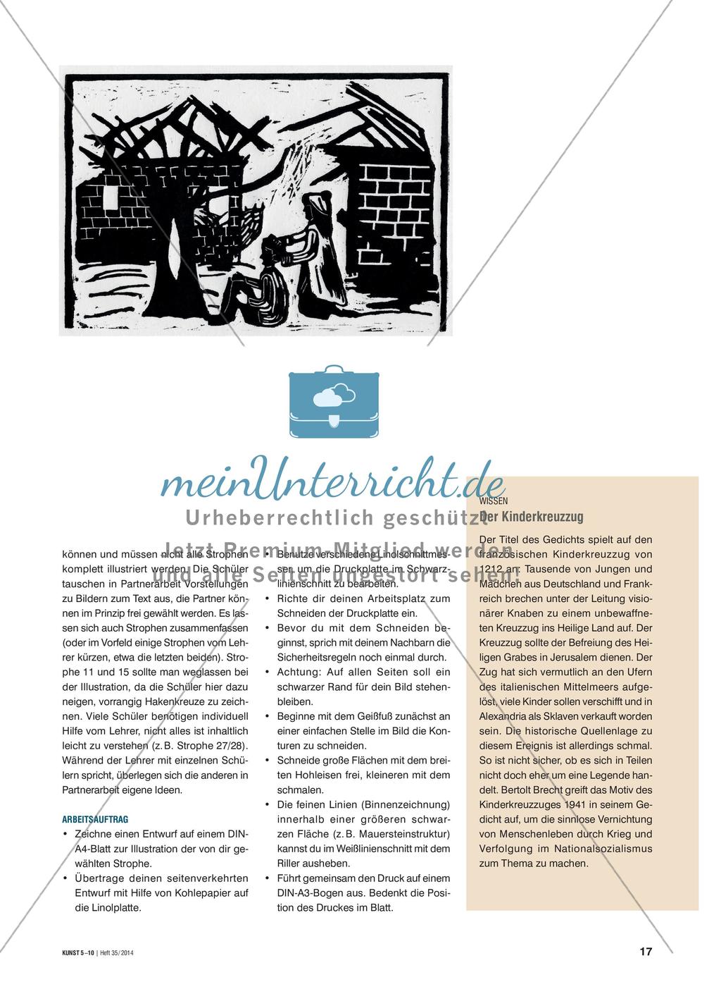 Ein Gedicht illustrieren und zum gemeinsamen Buch binden Preview 2
