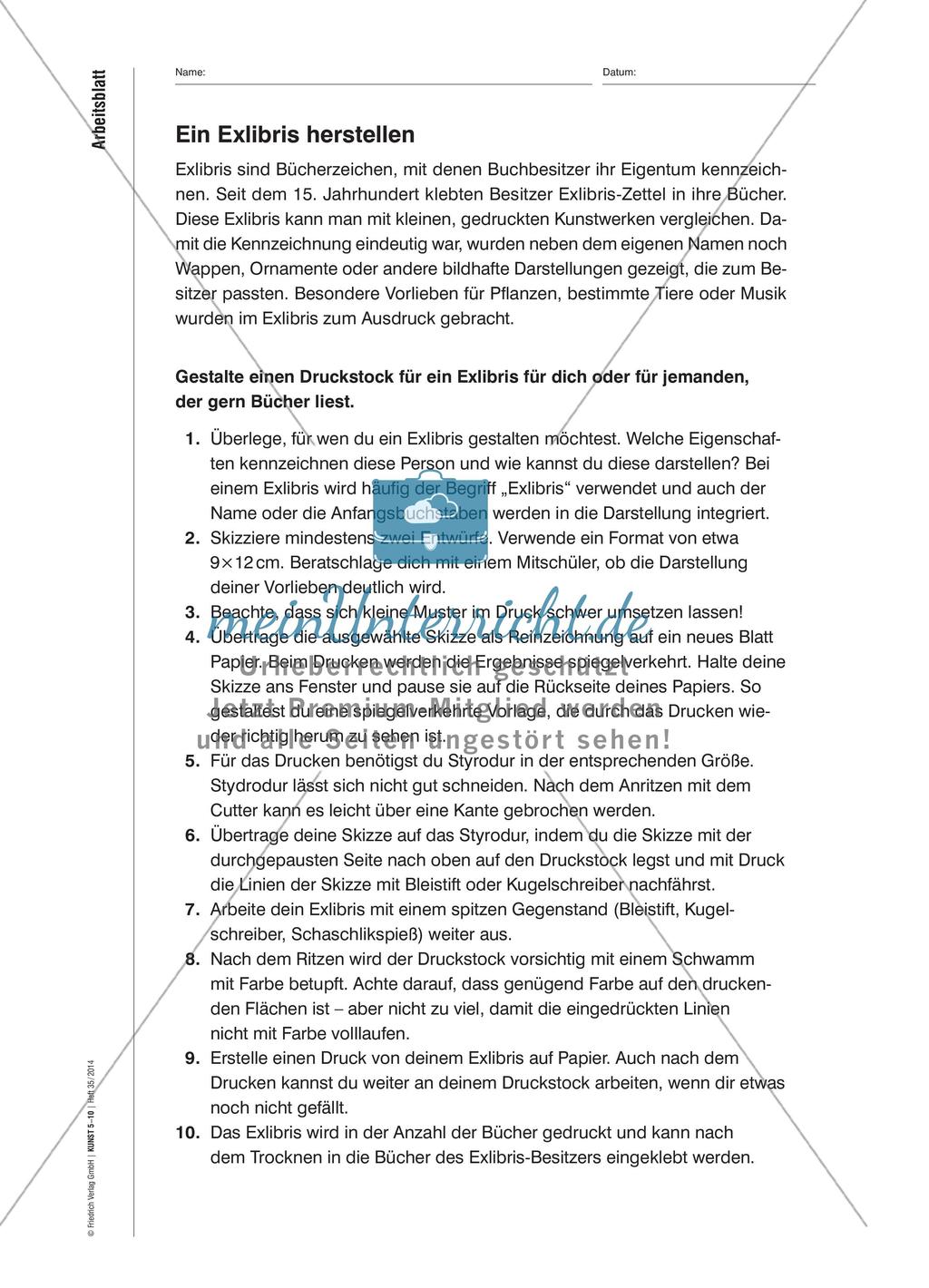 Ein Exlibris entwerfen Preview 2