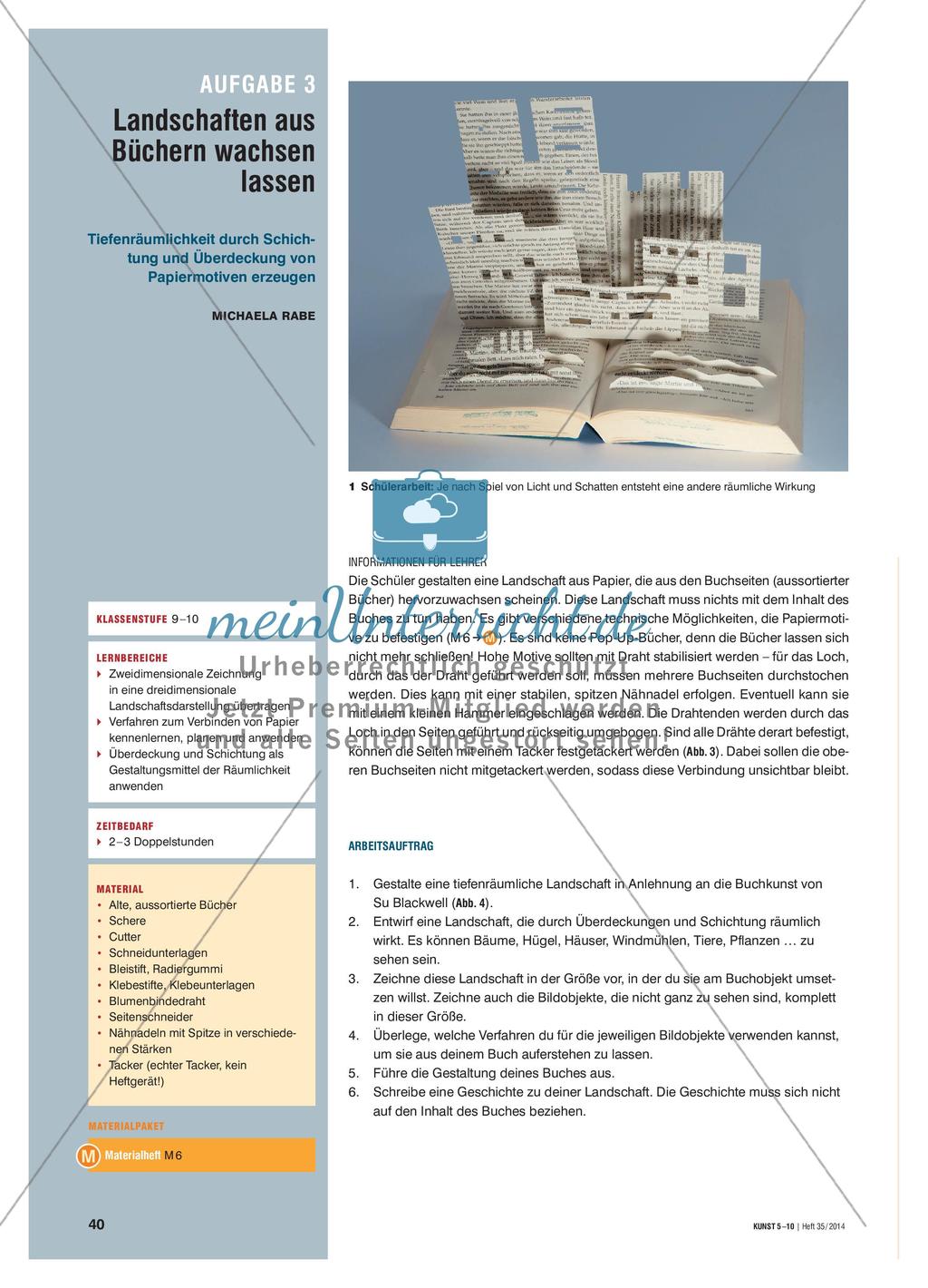 Landschaften aus Büchern wachsen lassen Preview 1