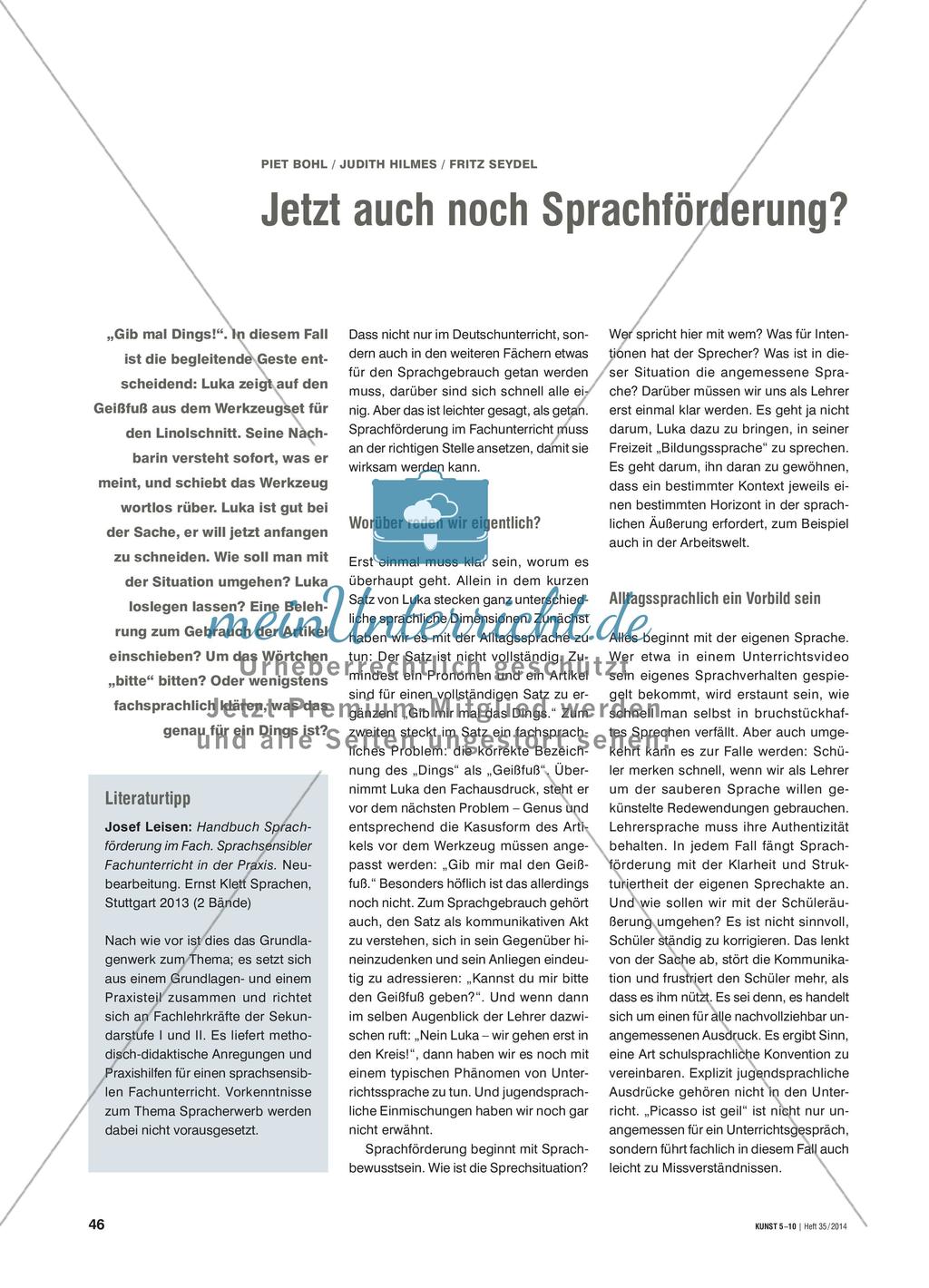 Jetzt auch noch Sprachförderung? Preview 1