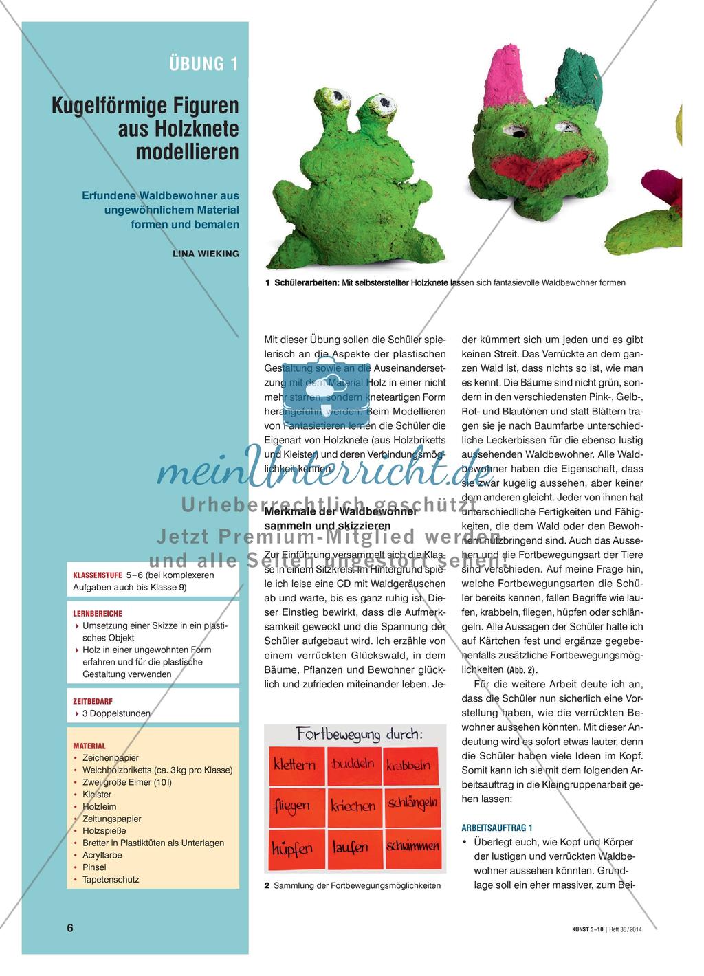 Kugelförmige Figuren aus Holzknete modellieren Preview 1