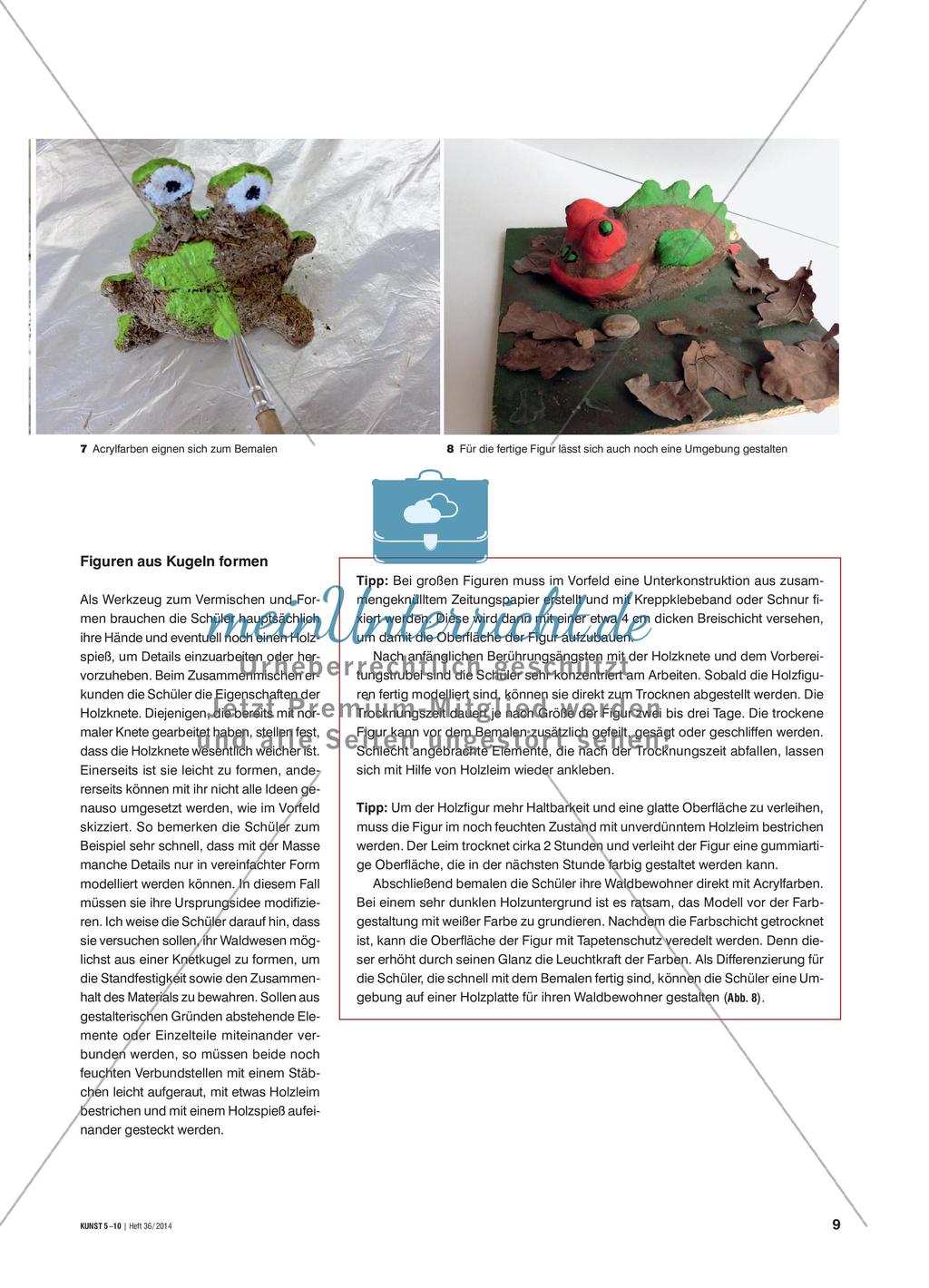 Kugelförmige Figuren aus Holzknete modellieren Preview 4
