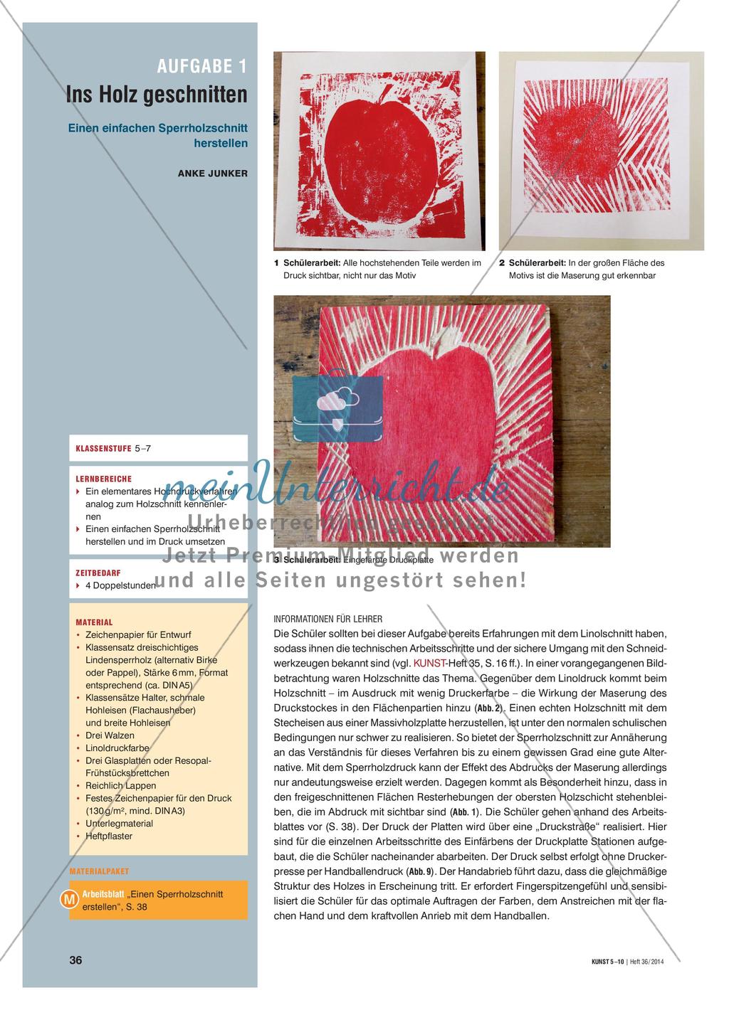 Ins Holz geschnitten Preview 1