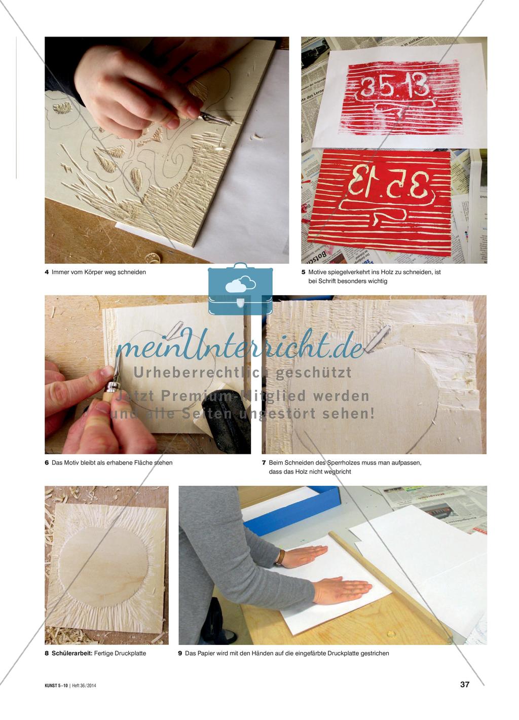 Ins Holz geschnitten Preview 2