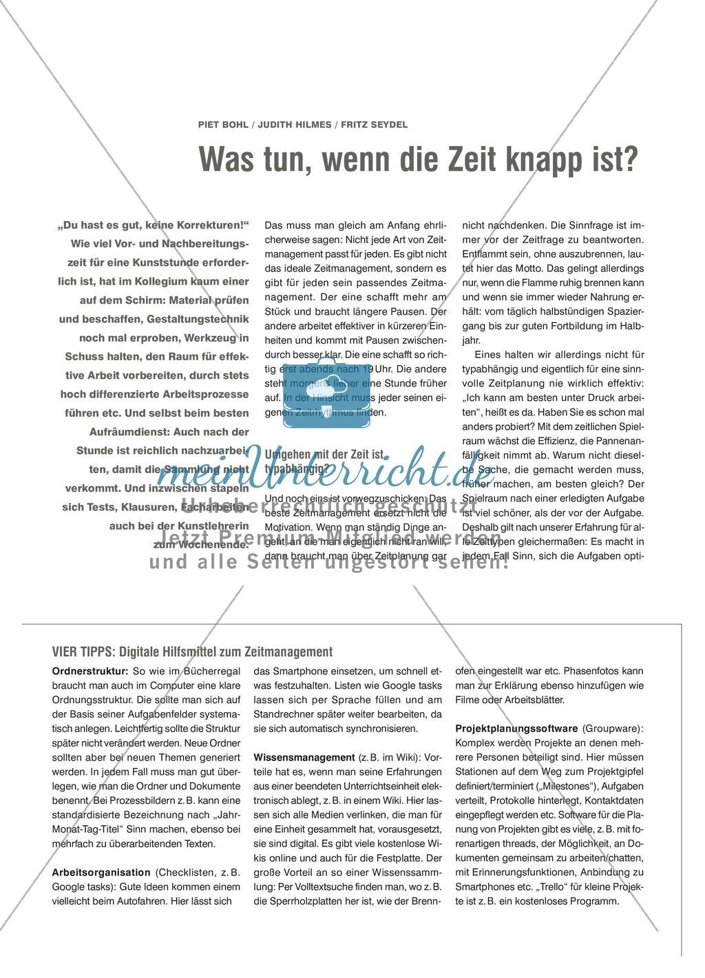 Was tun, wenn die Zeit knapp ist? Preview 1