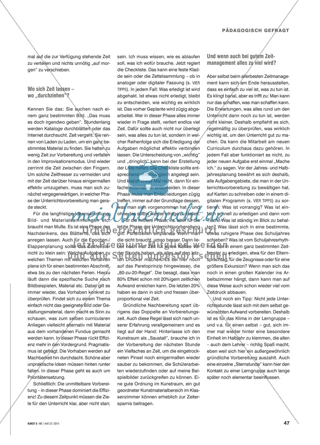 Was tun, wenn die Zeit knapp ist? Preview 2