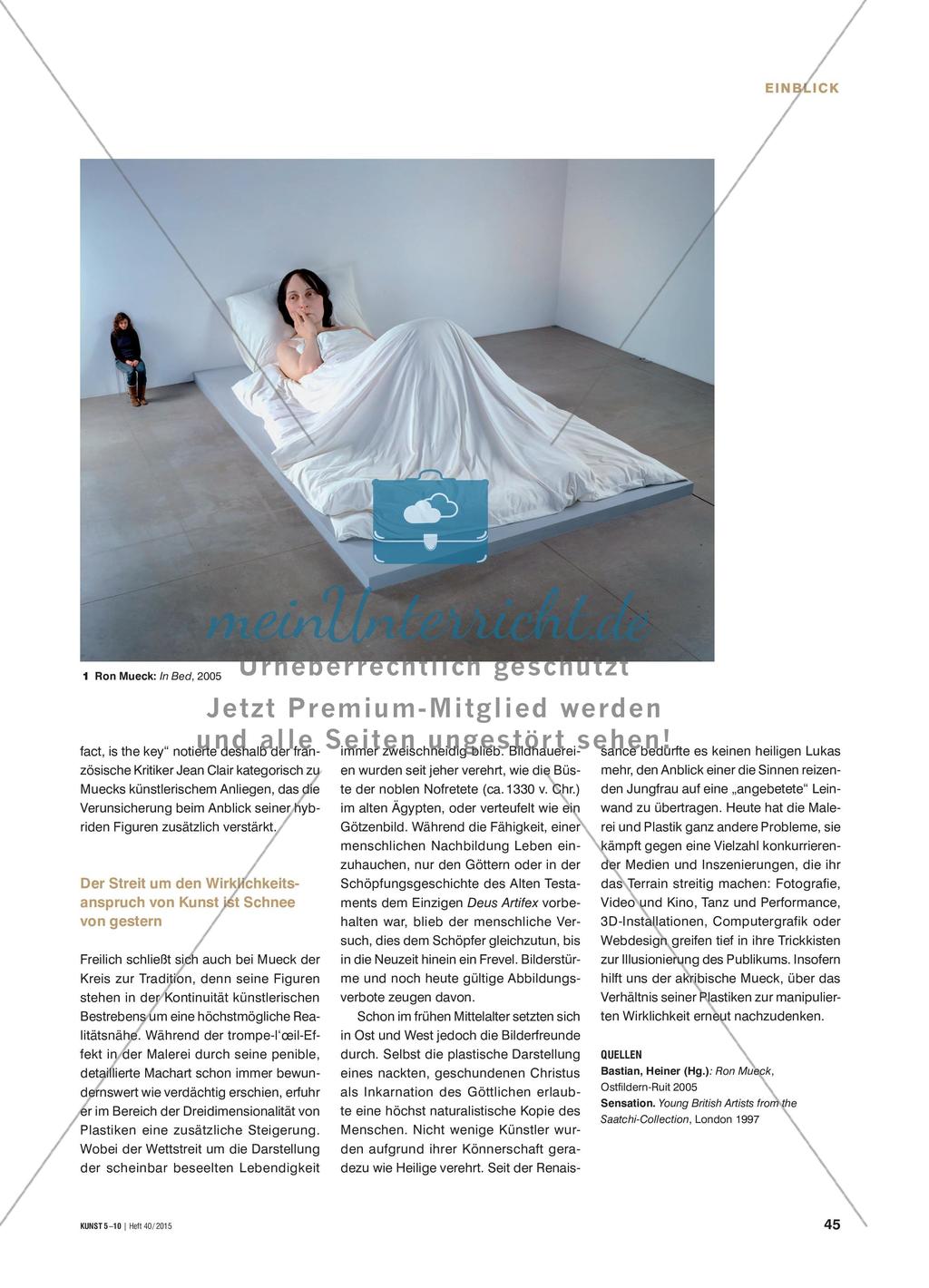 Ron Mueck: Nachahmung auf die Spitze getrieben Preview 2