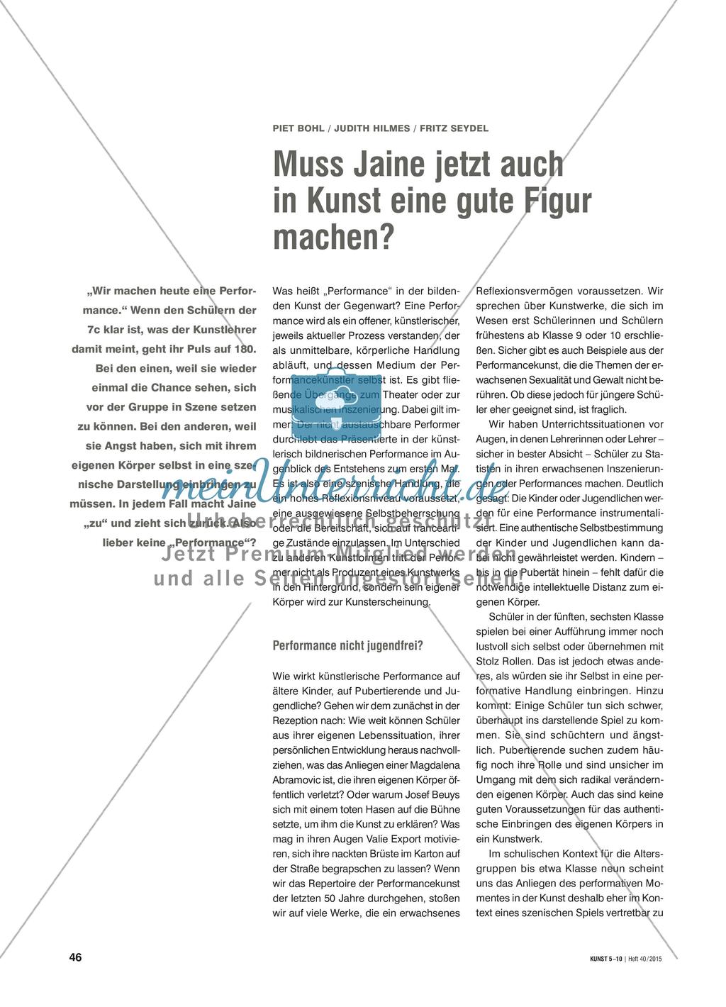 Muss Jaine jetzt auch in Kunst eine gute Figur machen? Preview 1