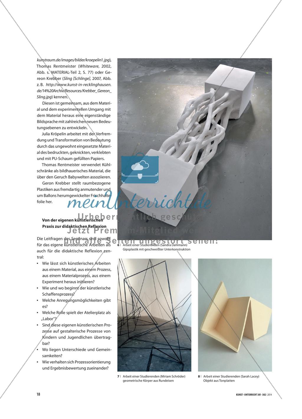 Material, Experiment und Prozess / I - Skulpturales Handeln in der Hochschule Preview 5