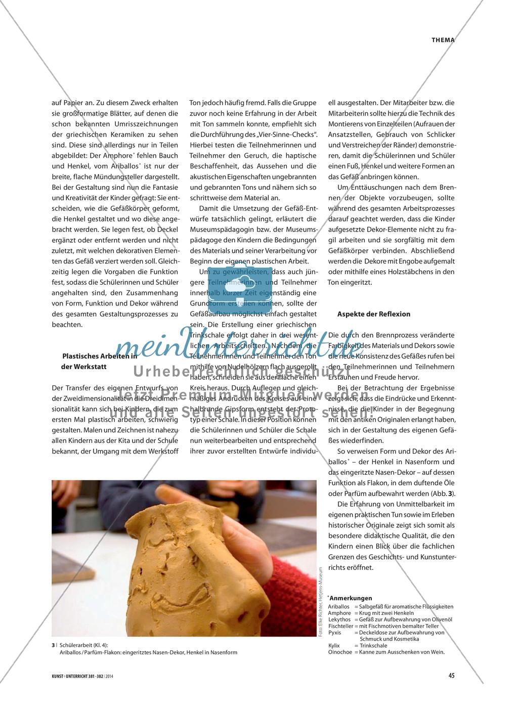 „Töpfern wie die Griechen“ - Historisches Lernen und plastische Werkstattarbeit Preview 3