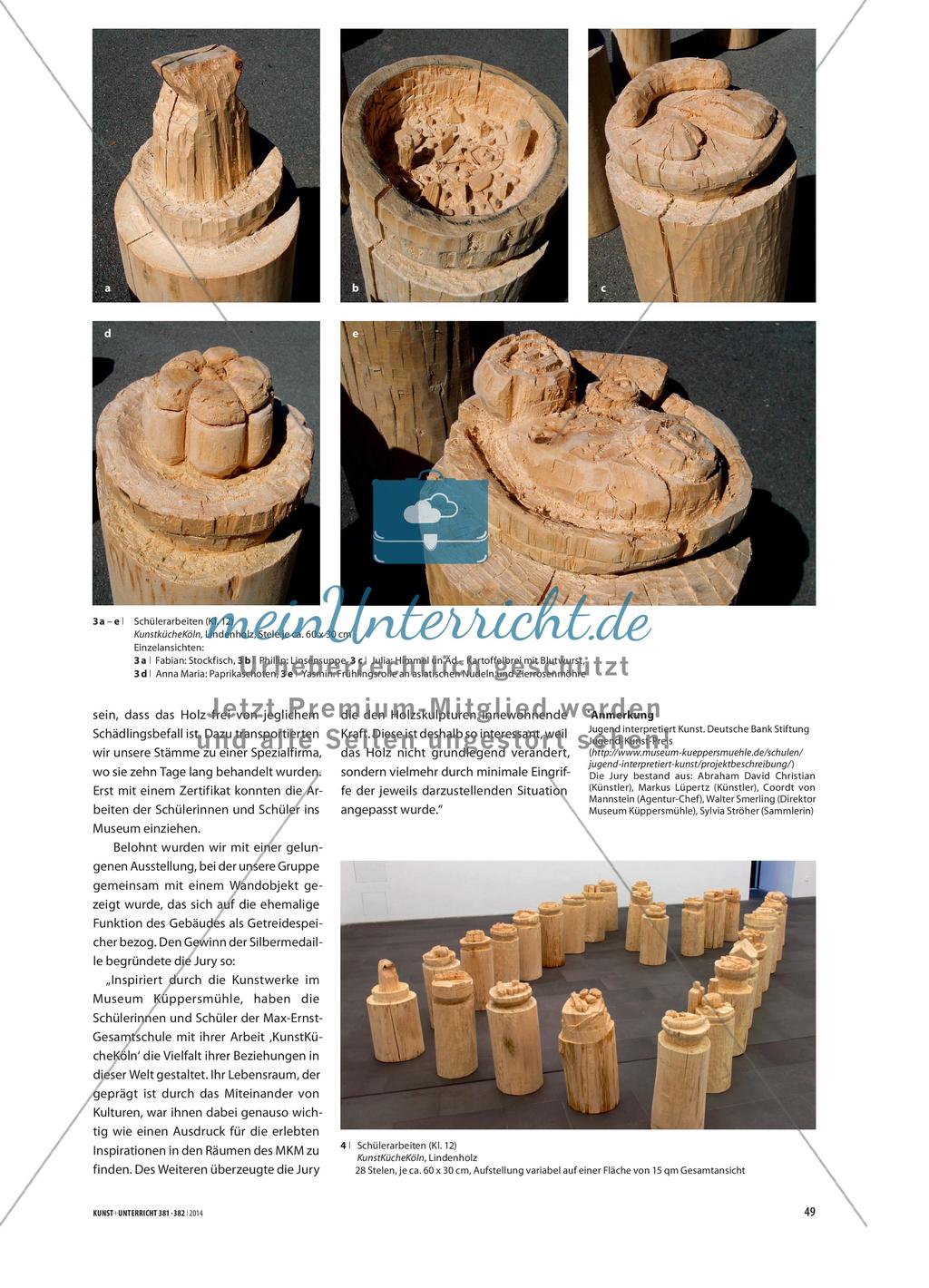 Kunstküche Köln - Großformatige Stelen aus Holz Preview 4