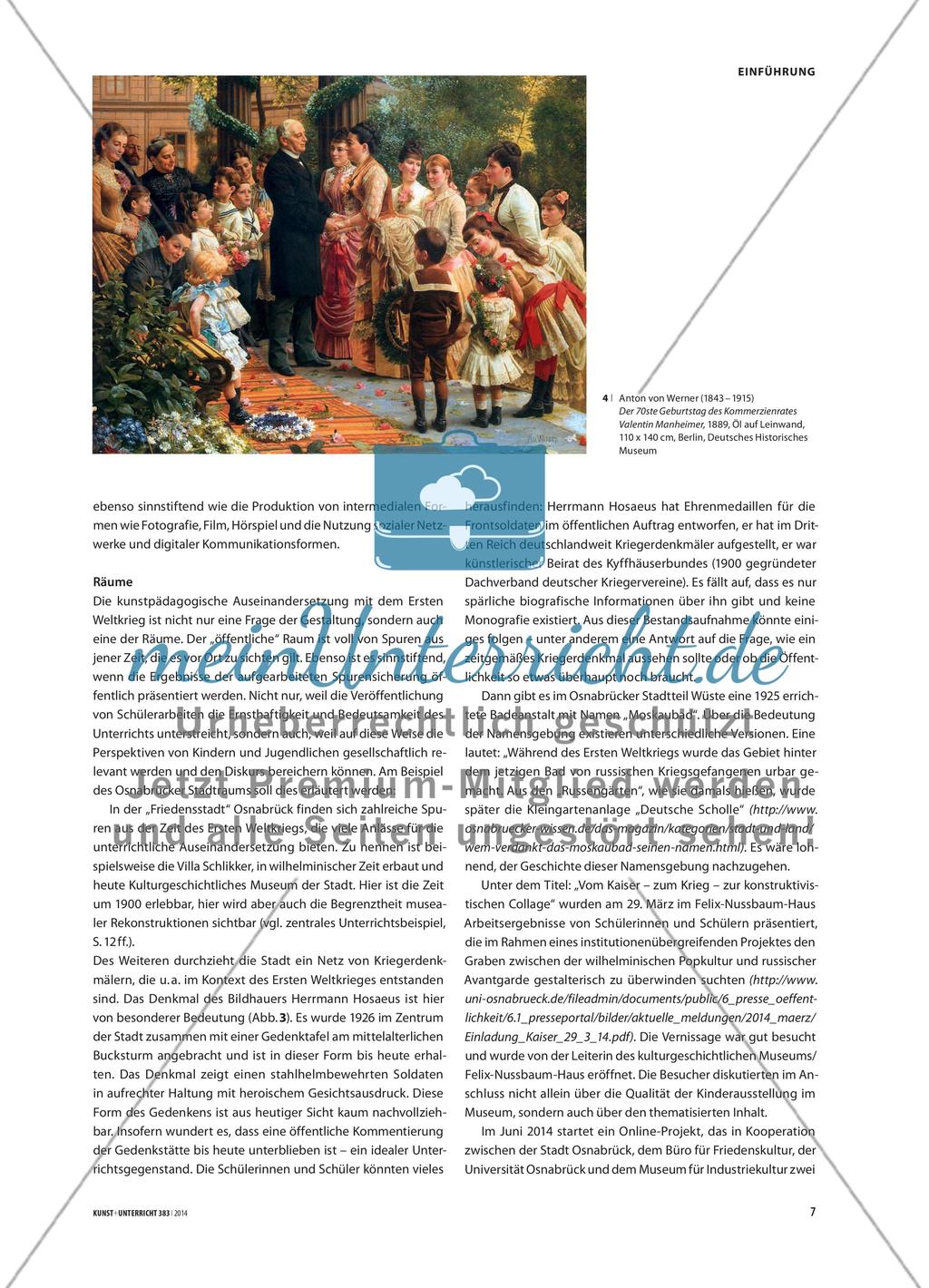 1914 und wir - Das Gedenken an den Ersten Weltkrieg in der kunstpädagogischen Vermittlung Preview 4