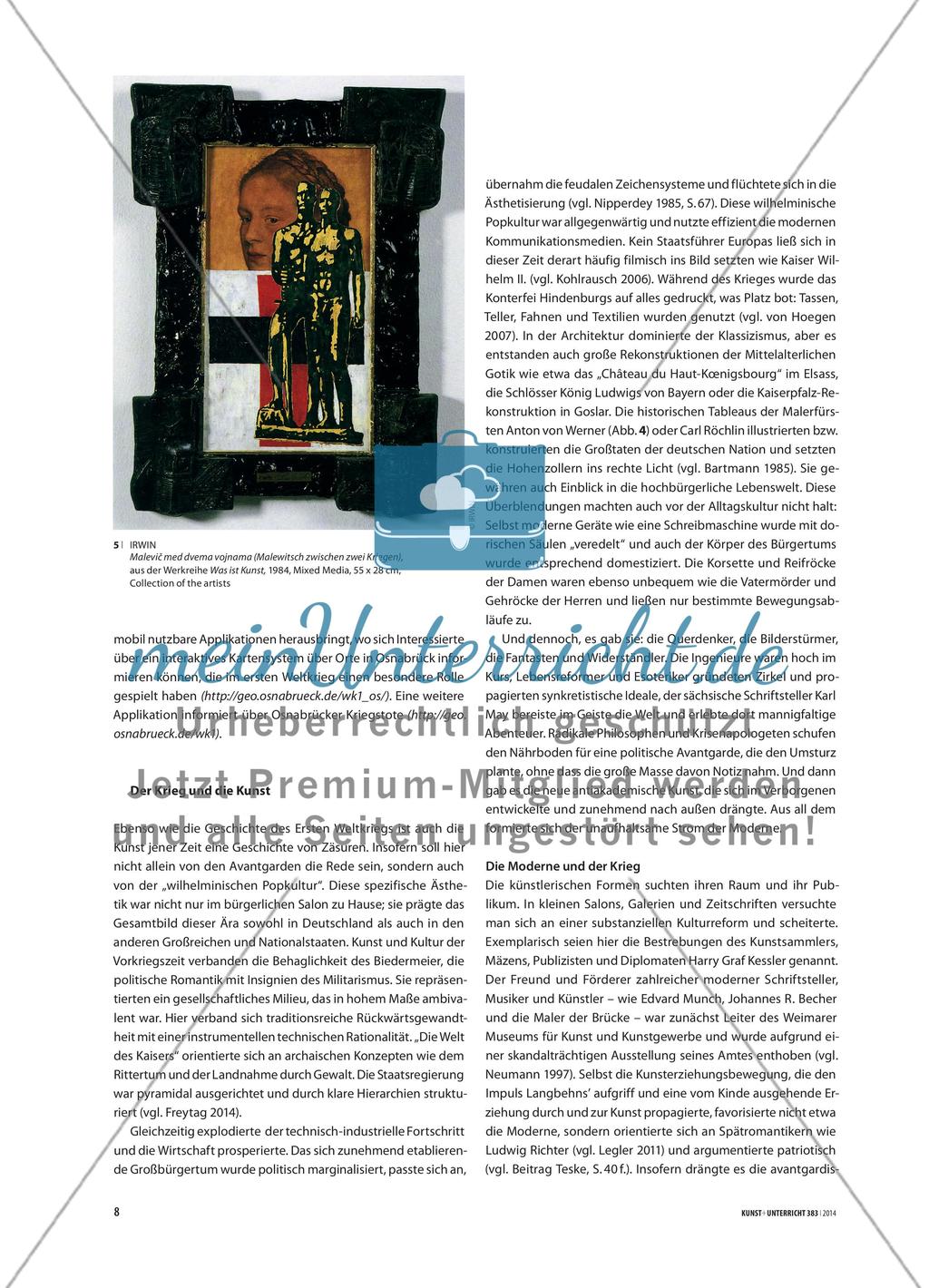 1914 und wir - Das Gedenken an den Ersten Weltkrieg in der kunstpädagogischen Vermittlung Preview 5