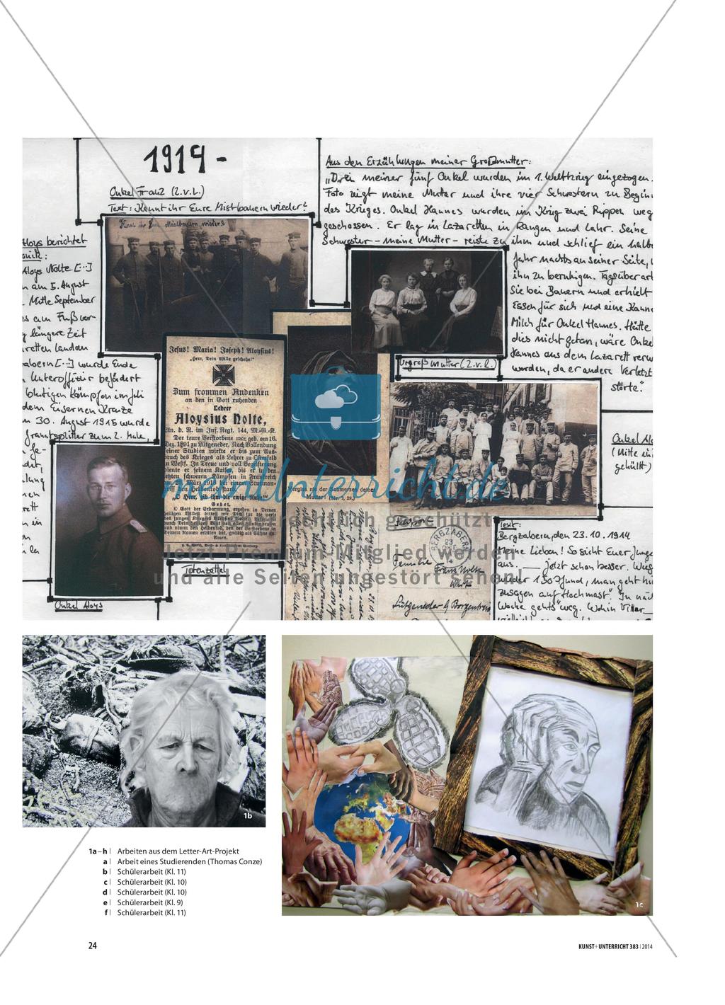 Das Letter-ART Projekt „Remember 1914 – 1918“ - Kunstdidaktik und Friedenspädagogik Preview 2