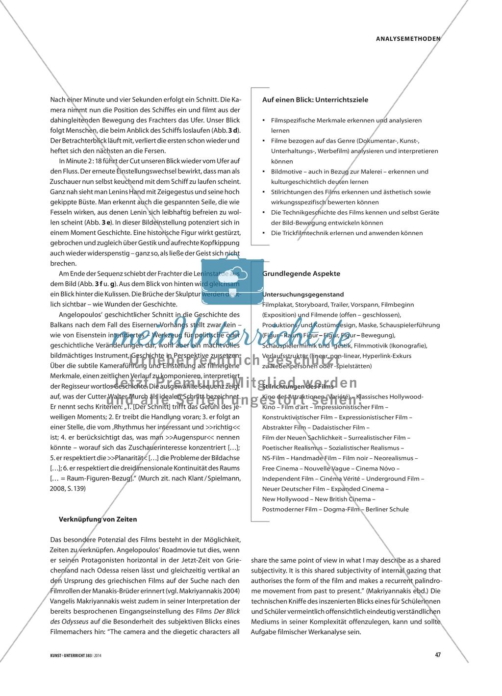 Film – Kompositionsanalyse in Bewegung: Analyse- und Interpretationsmodelle im Großraum Kunst Preview 4