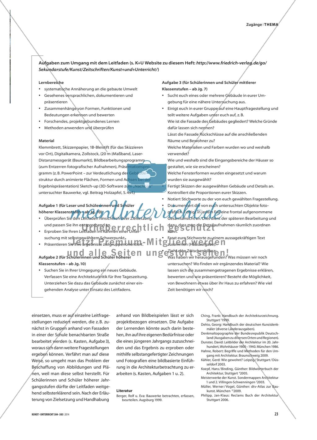 Blick aus dem Fenster … - Ein Leitfaden zur Annäherung an Architektur Preview 2