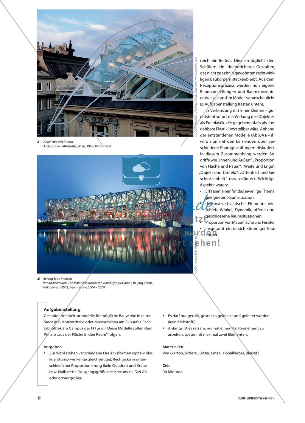 Spannende Bauten - Entwicklung und Gestaltung dekonstruktivistischer Architekturmodelle aus Karton Preview 2