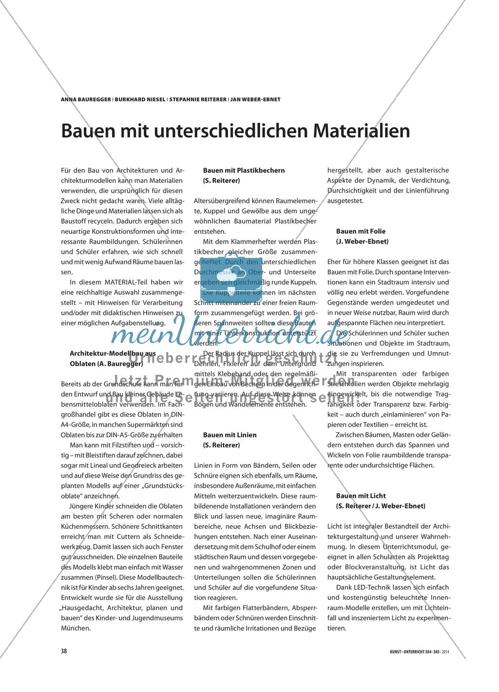 Bauen mit unterschiedlichen Materialien Preview 1