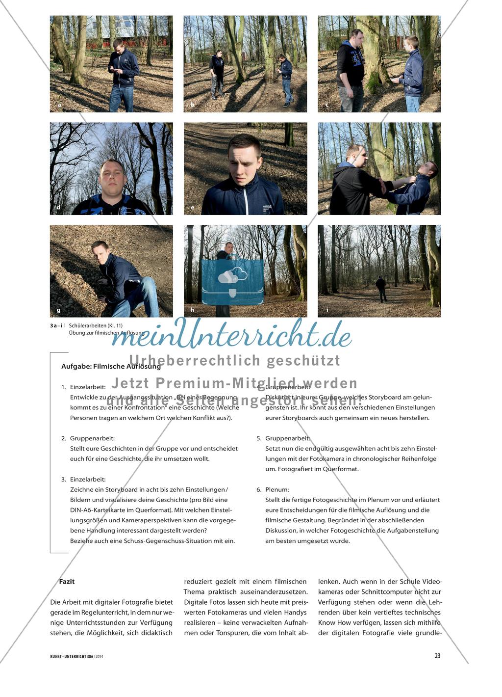 Fotoboarding - Übung zur filmischen Auflösung Preview 4
