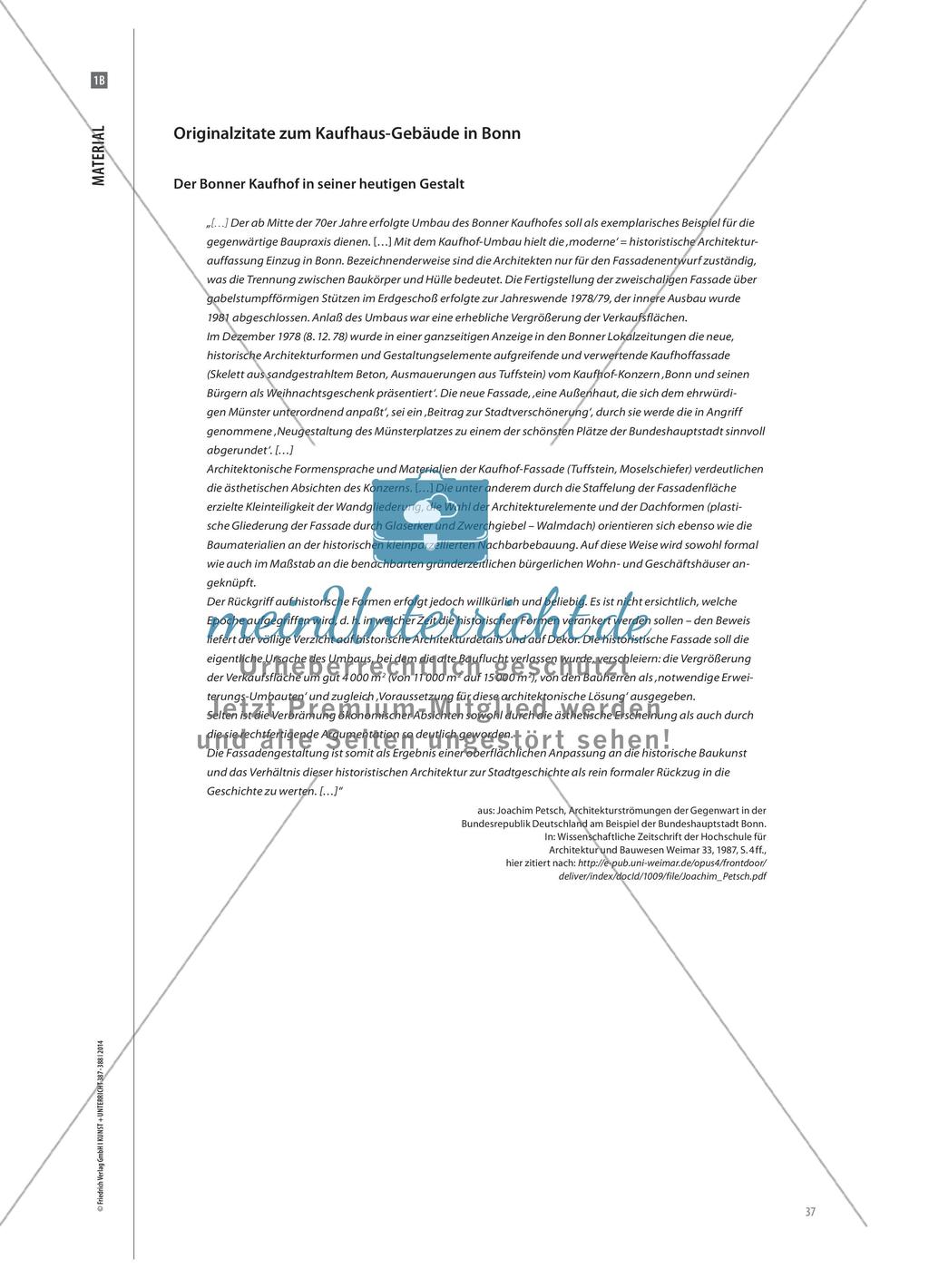 Das Kaufhof-Gebäude in Bonn - Baukulturelle Bildung in der Schule Preview 7