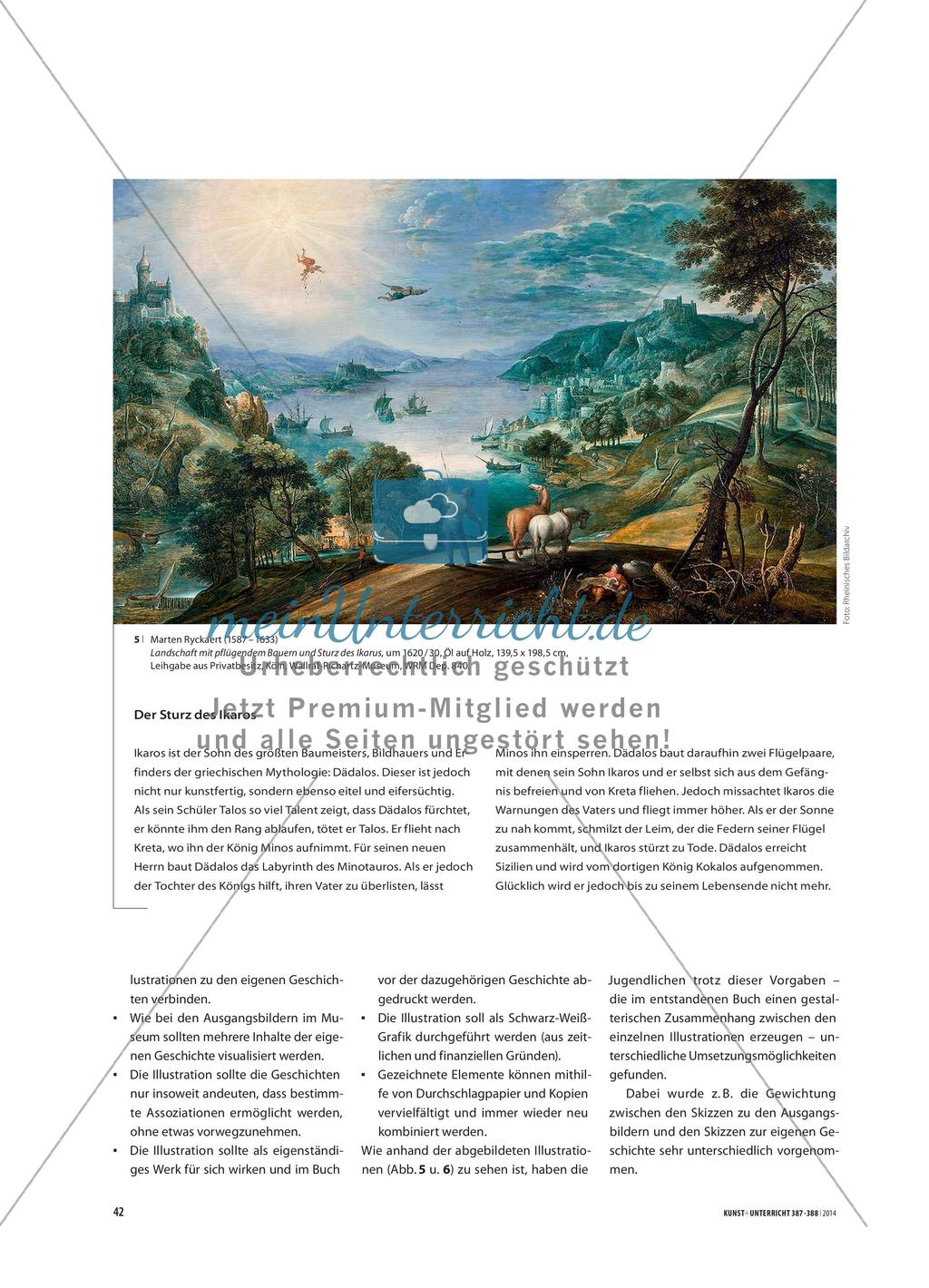 Lebendige Mythen - Annäherung an Historienmalerei durch ein Literatur-Kunst-Projekt Preview 5