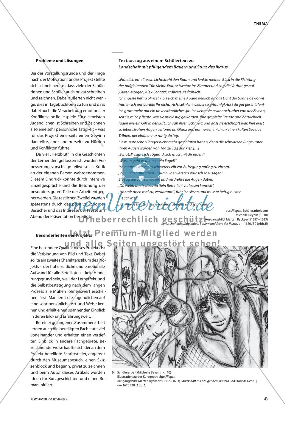 Lebendige Mythen - Annäherung an Historienmalerei durch ein Literatur-Kunst-Projekt Preview 6