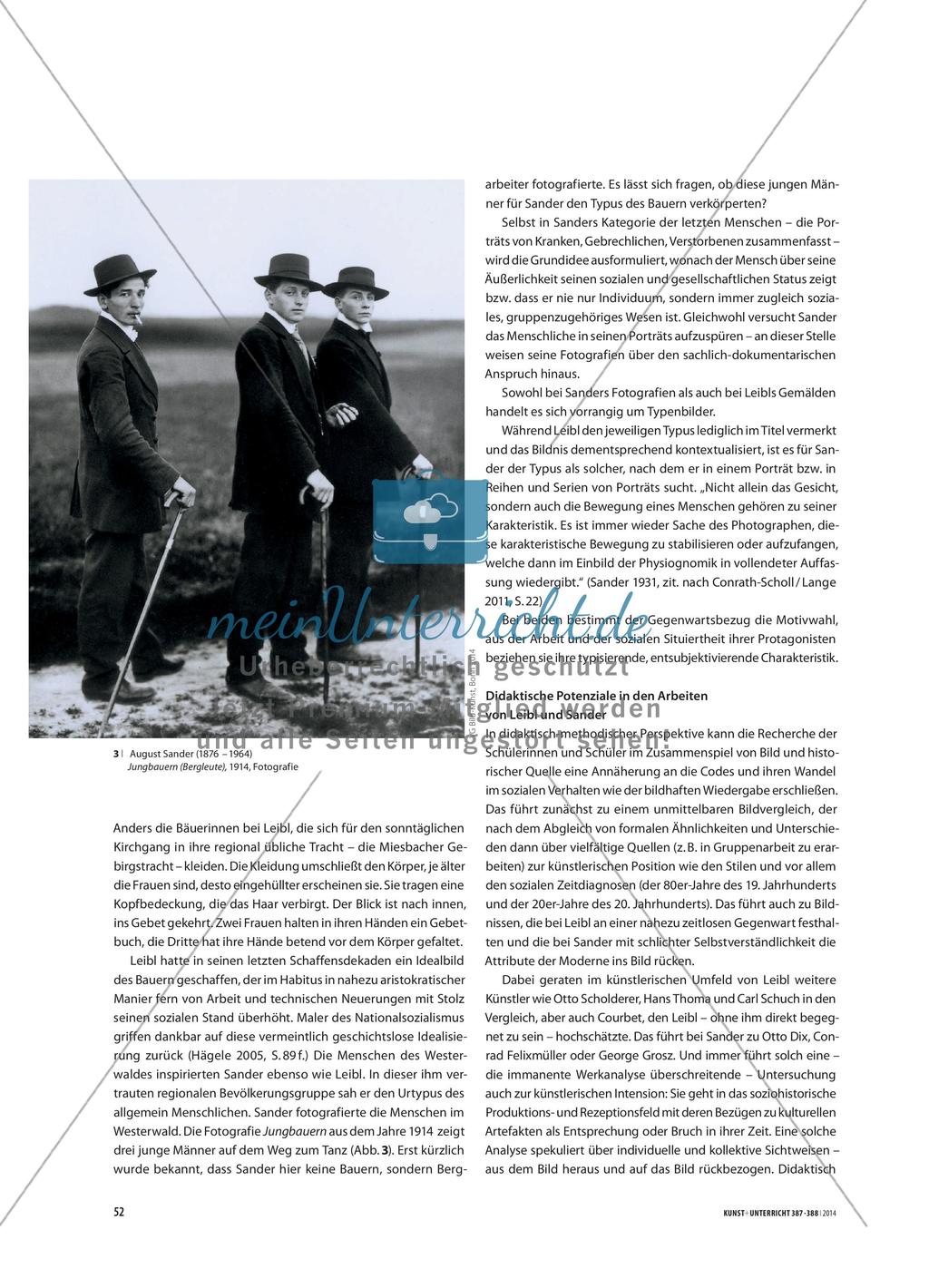 Typ. Habitus. Mensch - Porträtdarstellungen von Wilhelm Leibl, August Sander und Gillian Wearing Preview 3