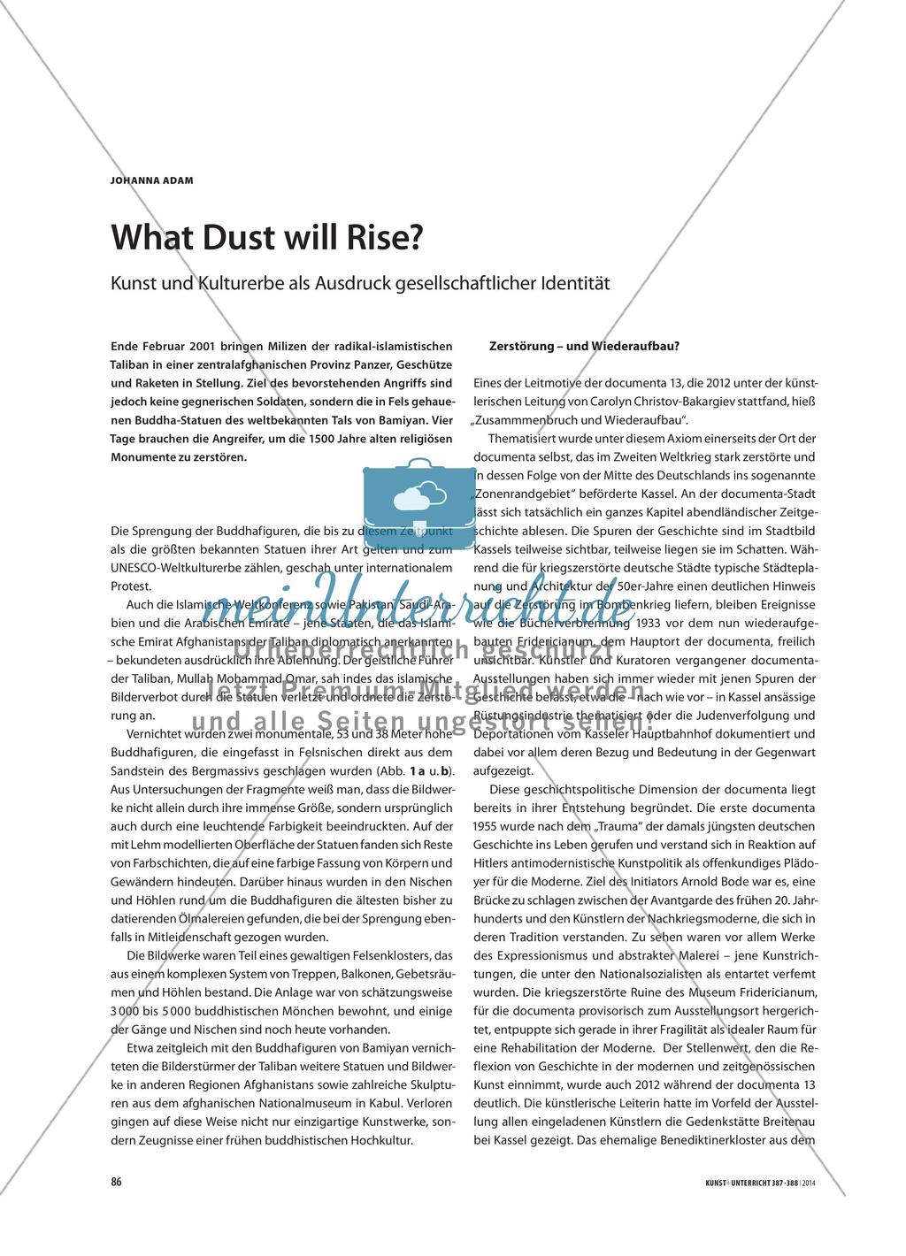 What Dust will Rise? - Kunst und Kulturerbe als Ausdruck gesellschaftlicher Identität Preview 1