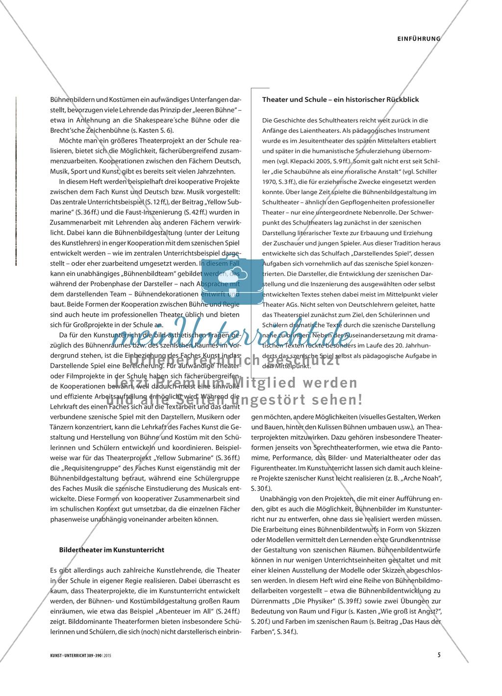 Bühnenbilder und Szenische Räume - Bilder für die Bühne im Kunstunterricht gestalten Preview 2
