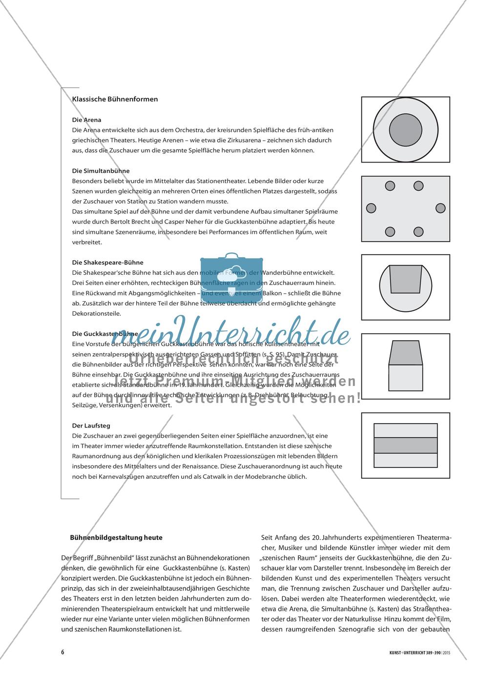 Bühnenbilder und Szenische Räume - Bilder für die Bühne im Kunstunterricht gestalten Preview 3