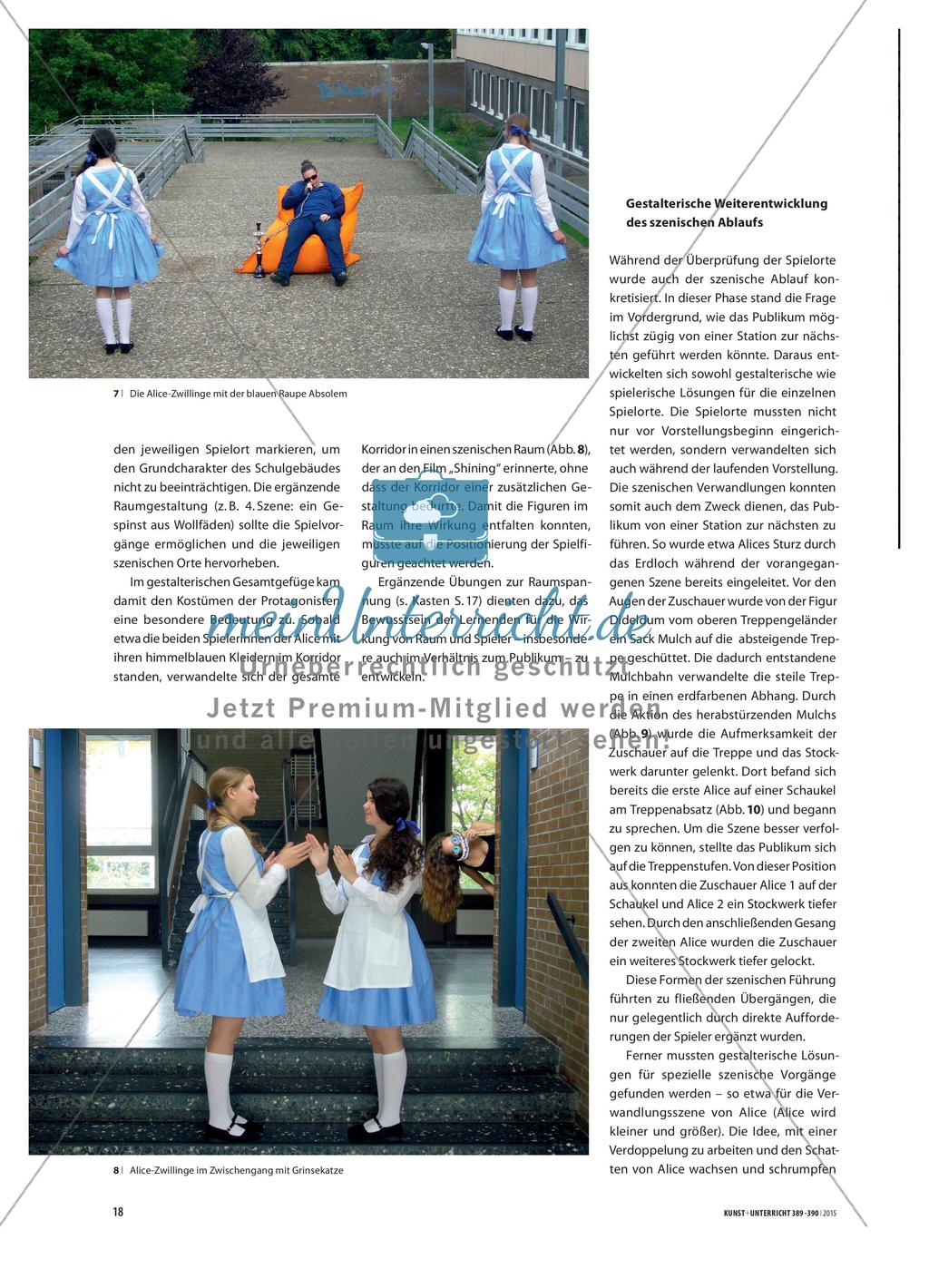 Alice im Wunderland Schule - Szenische Räume im Schulgebäude entdecken Preview 7