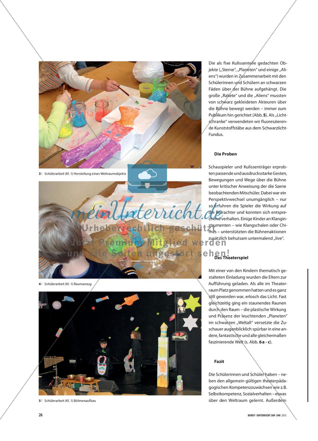 „Abenteuer im All“ - Ein Schwarzlichttheater-Projekt in der Grundschule Preview 3