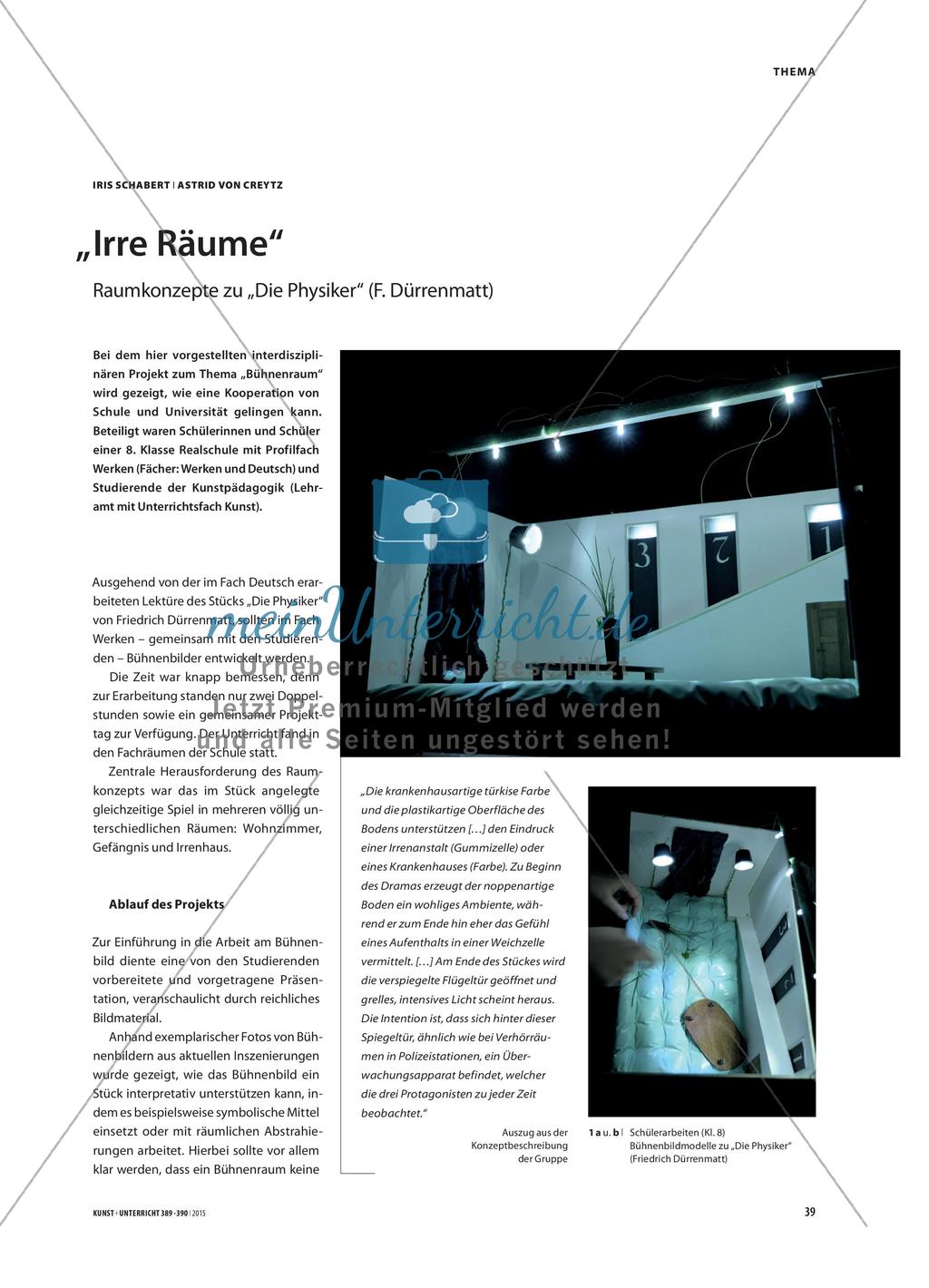 „Irre Räume“ - Raumkonzepte zu „Die Physiker“ (F. Dürrenmatt) Preview 1