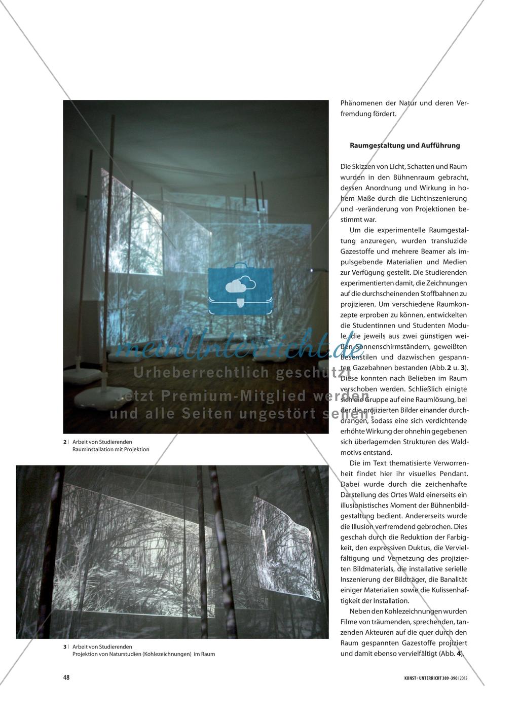 Ein Sommernachtstraum im virtuellen Wald - Bühnenraumgestaltung durch Projektionen Preview 2