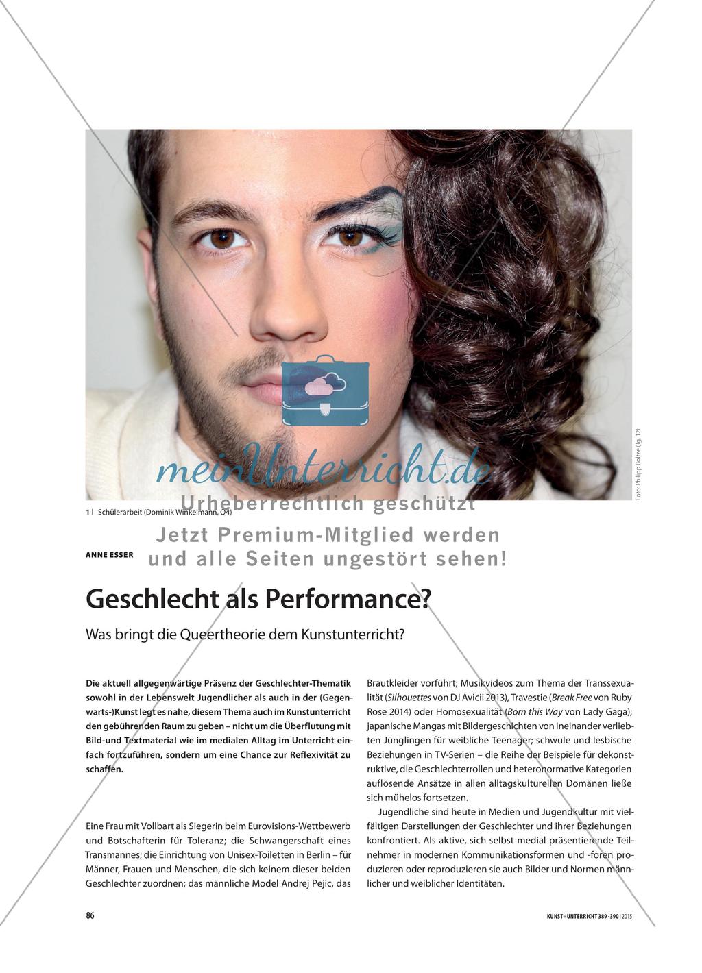 Geschlecht als Performance? - Was bringt die Queertheorie dem Kunstunterricht? Preview 1