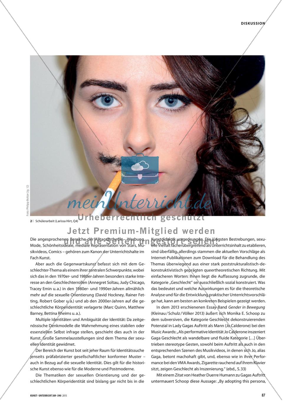 Geschlecht als Performance? - Was bringt die Queertheorie dem Kunstunterricht? Preview 2