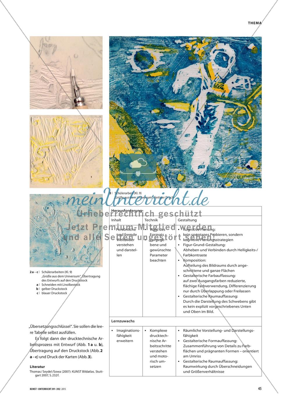 „Universelle“ Grußkarten - Druckprozesse inhaltlich, gestalterisch und handwerklich verstehen Preview 2