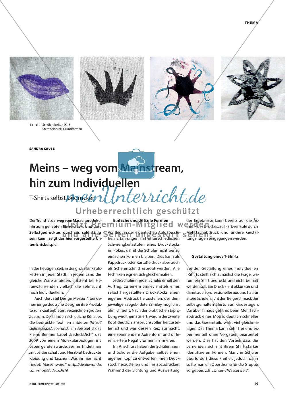 Meins – weg vom Mainstream, hin zum Individuellen: TShirts selbst bedrucken Preview 1