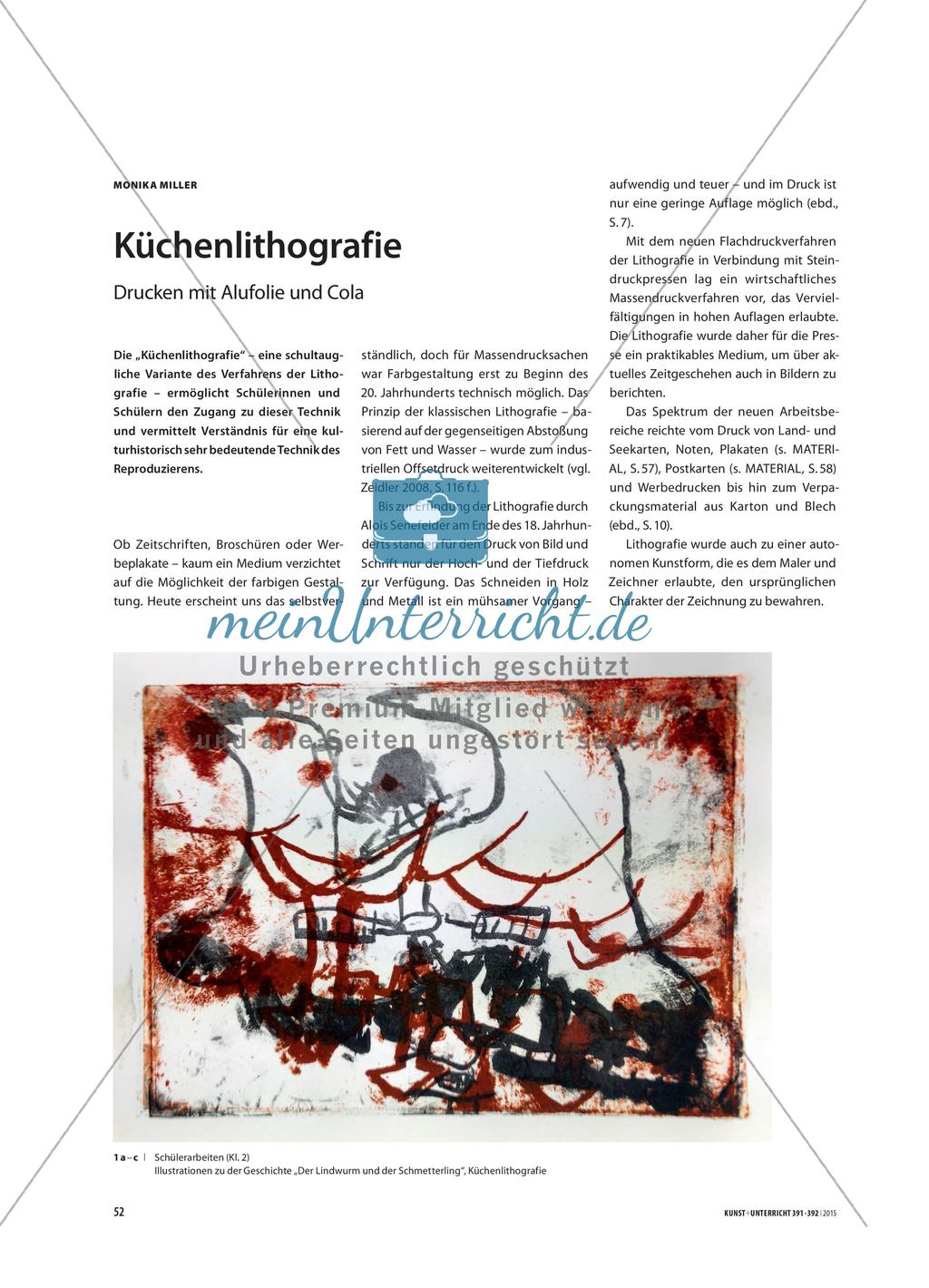 Küchenlithografie - Drucken mit Alufolie und Cola Preview 1