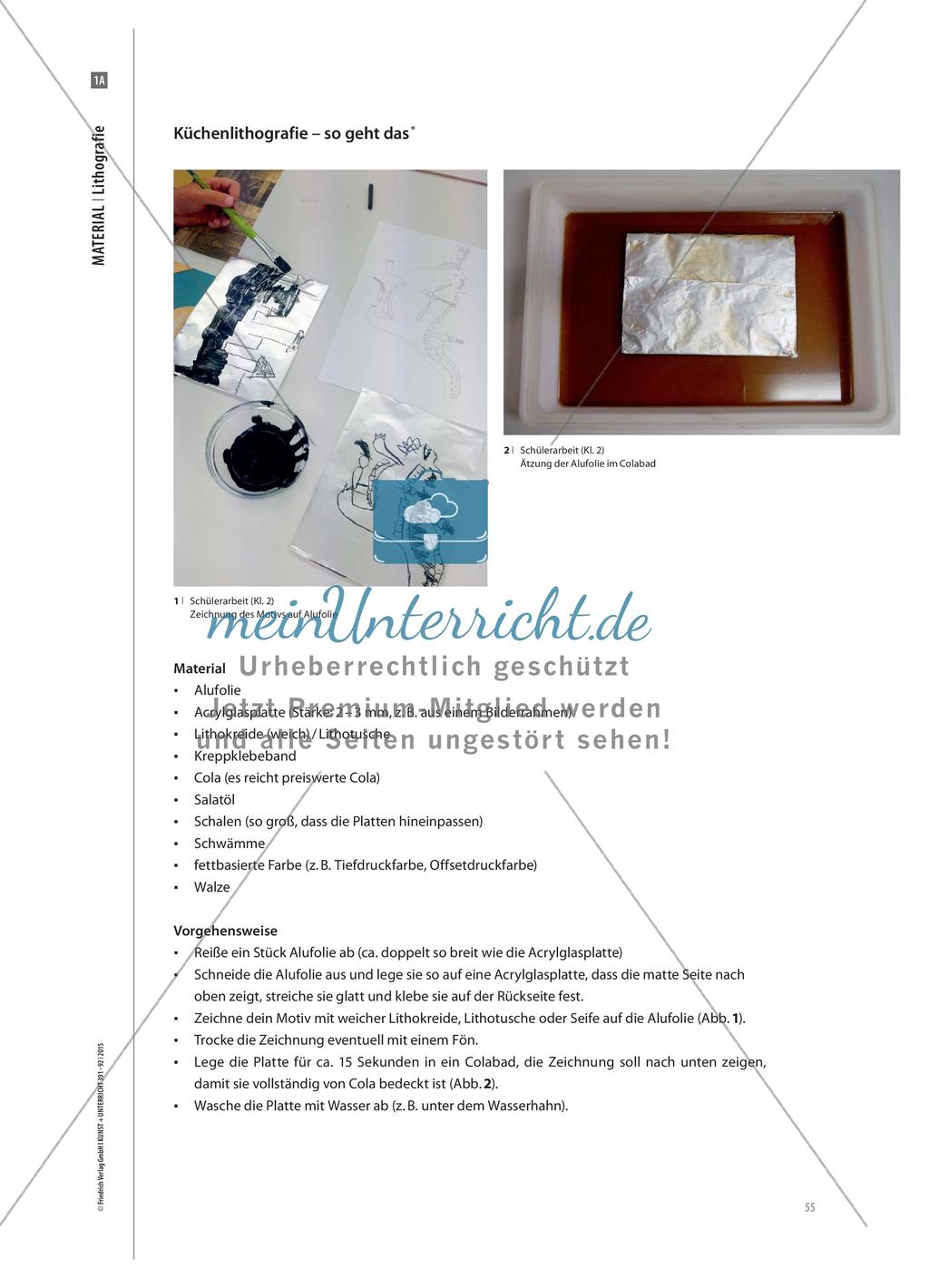 Küchenlithografie - Drucken mit Alufolie und Cola Preview 4