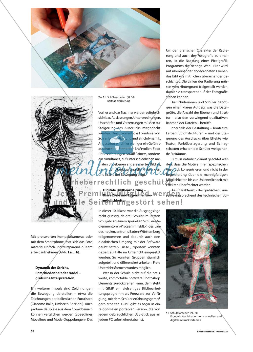 „Geschichtete Dynamik“ - Selbstinszenierung und Bewegung als Prozess zwischen manuellen und digitalen Verfahren Preview 2
