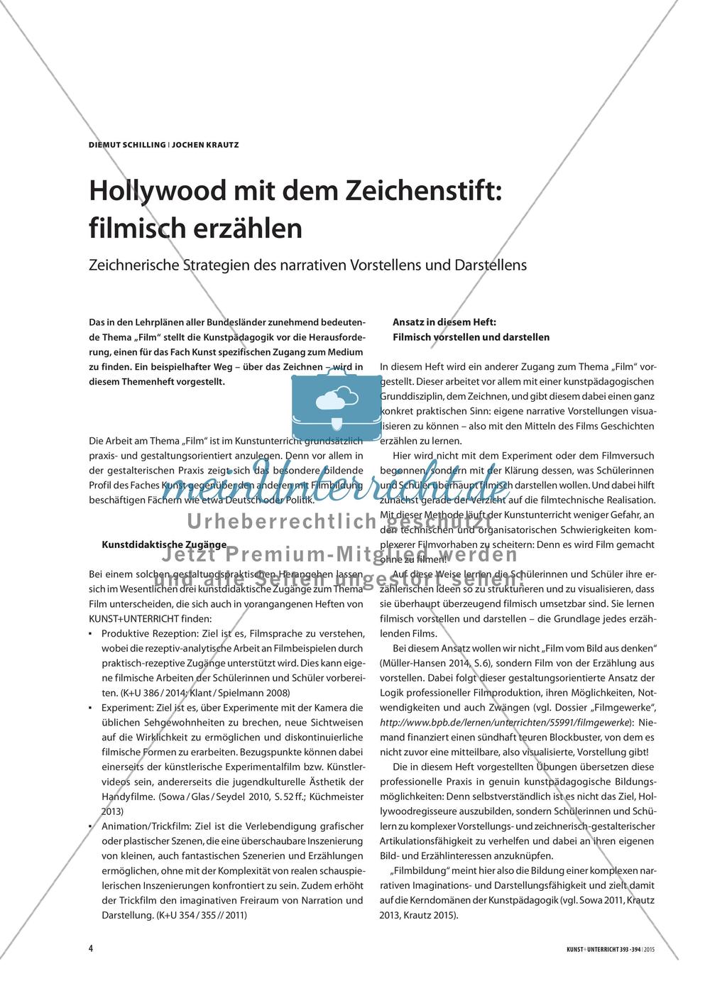 Hollywood mit dem Zeichenstift: filmisch erzählen Preview 1
