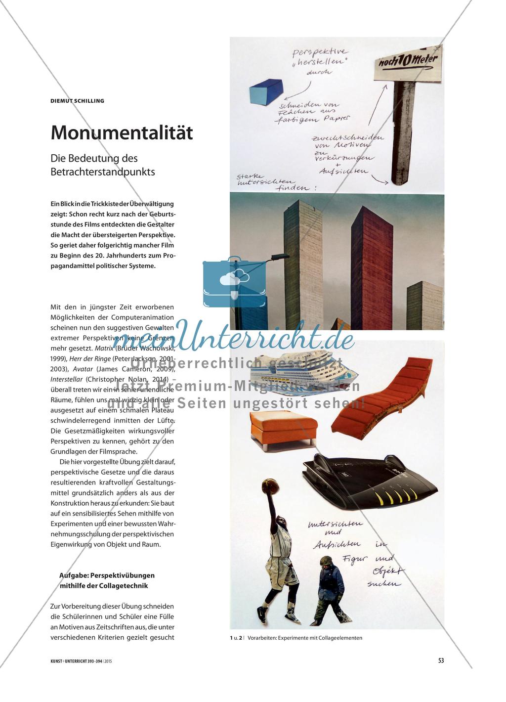 Monumentalität - Die Bedeutung des Betrachterstandpunkts Preview 1