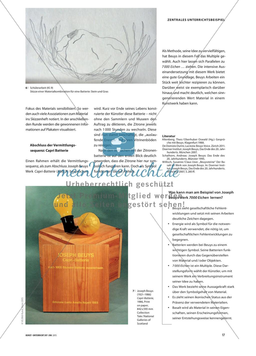 Basalt und Bäume - Materialien bei Joseph Beuys‘ Idee der „Batterie“ Preview 8