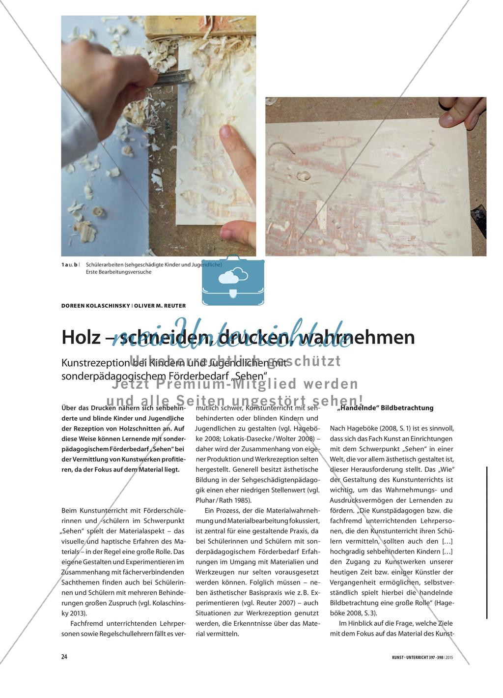 Holz – schneiden, drucken, wahrnehmen Preview 1